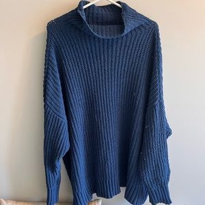 Blue Oversized Sweater